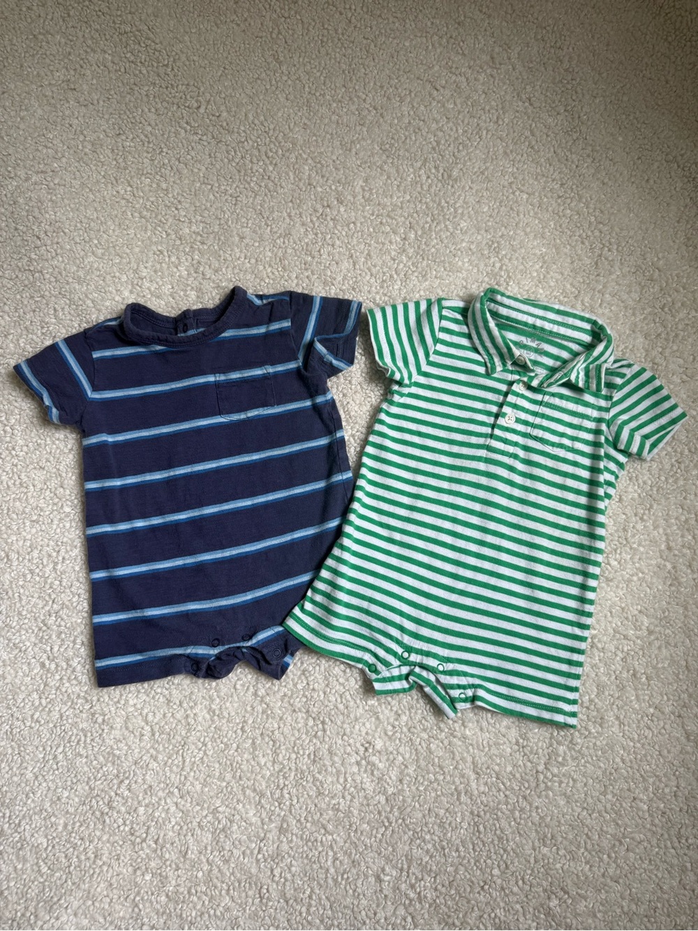 Primary Baby Boy Cotton Rompers